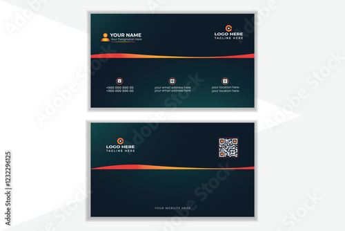 Simple and clean business card design.