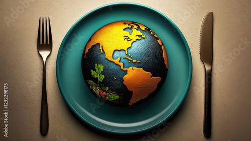 This image serves as a creative wallpaper celebrating food diversity. photo