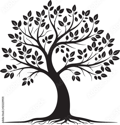 Isolated black tree icon Vector, black tree Silhouette,black tree icon set, black tree for logo,color black tree Vector illustration, Vector Graphic, EPS 10 , clip art work