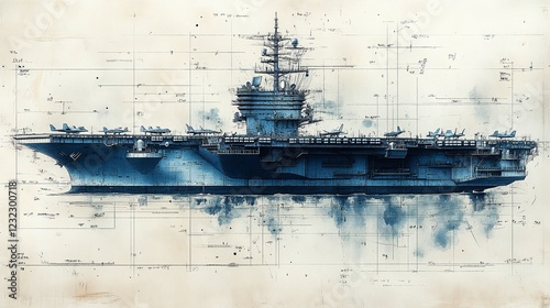 aircraft carrier design drawing