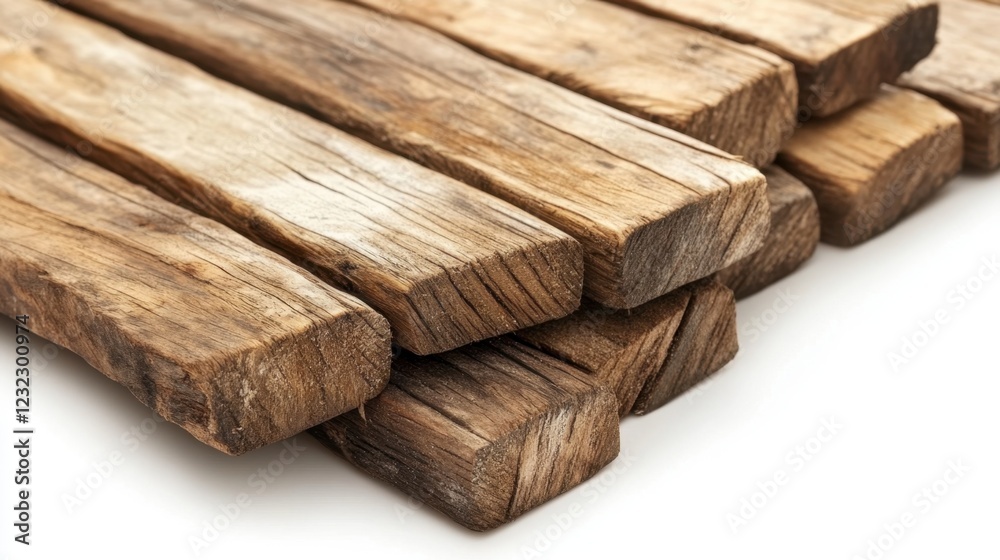 Fototapeta premium Rustic Driftwood Planks Arranged in a Herringbone Pattern Weathered, Unique, and Perfect for Coastal Decor, Farmhouse Style, DIY Projects, Reclaimed Wood Crafts, Beach House Accents, Nautical Themes