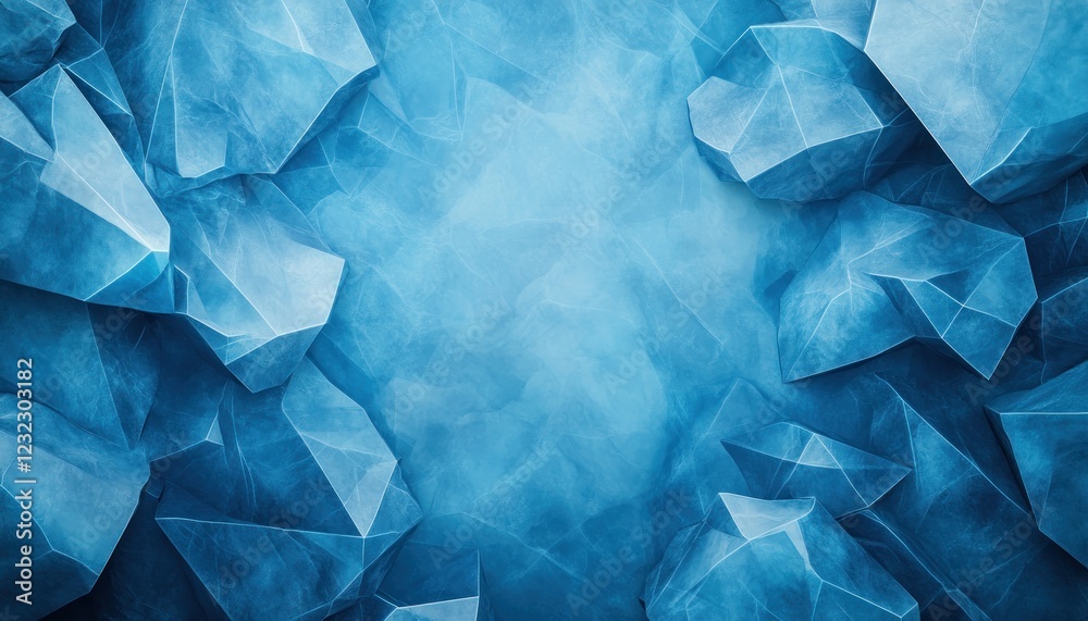 A clear communicator with sharp focus, leading teams toward shared success, is like the formation of a glacier, each facet a key to the overall, powerful structure This abstract ice formation shows