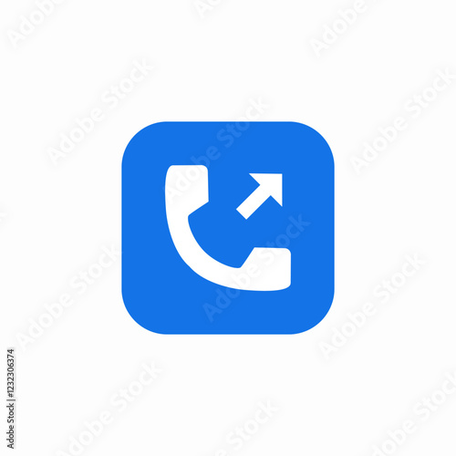 call outgoing icon sign vector