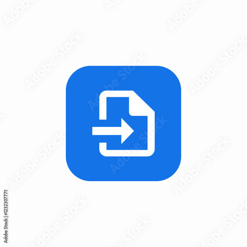 file incoming icon sign vector