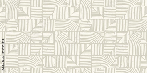 Hand drawn abstract seamless pattern, ethnic background, simple style - great for textiles, banners, wallpapers, wrapping - vector design