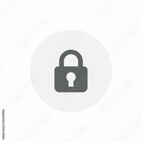 key locked icon sign vector