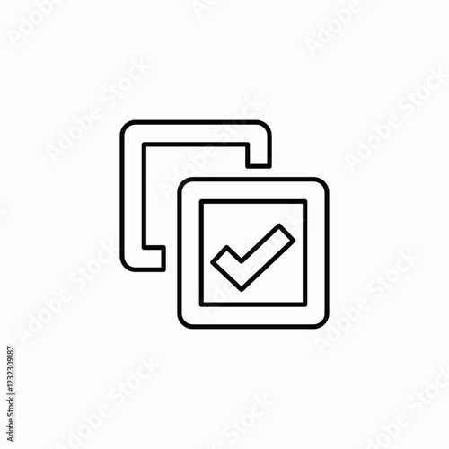 item selection icon sign vector
