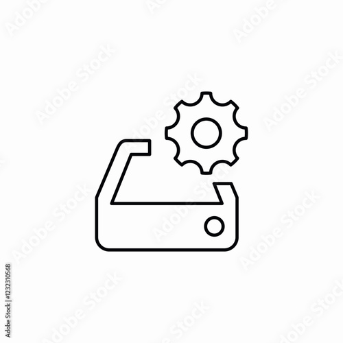 server options icon sign vector