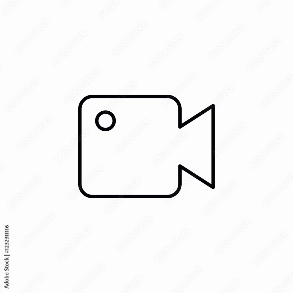 video recording camera icon sign vector video recording camera icon sign vector