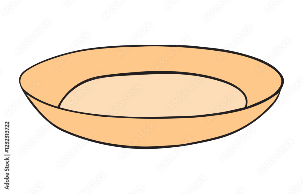 A bowl cartoon vector illustration A bowl cartoon vector illustration