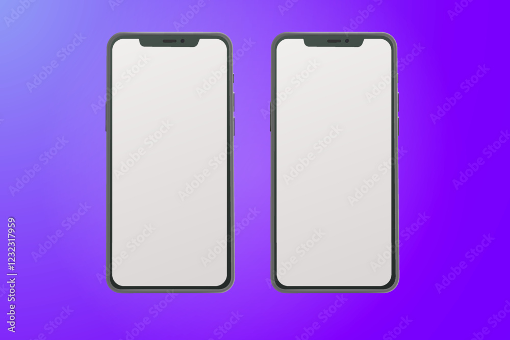 Smartphone mockup presentation display scene Smartphone mockup presentation display scene