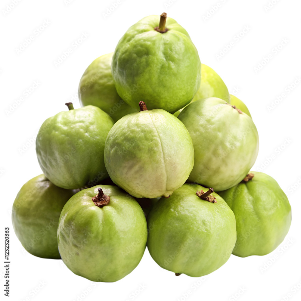 Pile of guava isolated on transparent background Pile of guava isolated on transparent background