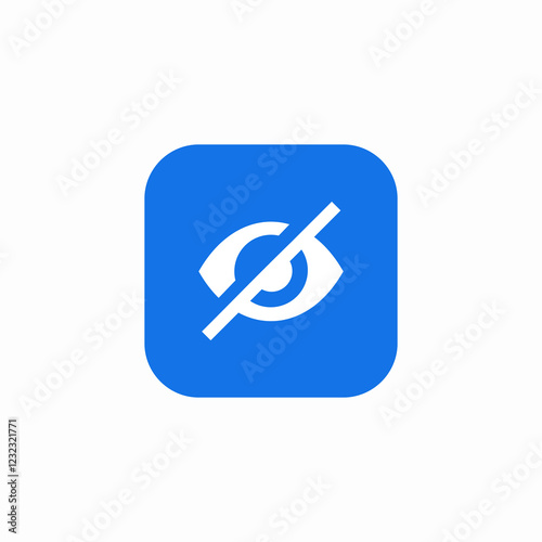 forbidden page viewing icon sign vector