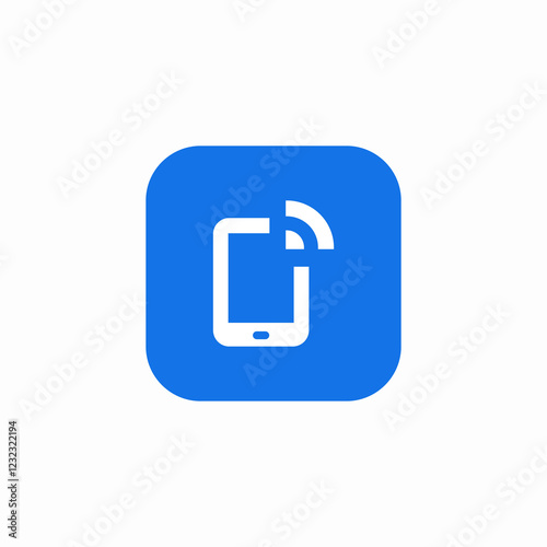 hotspot mobile icon sign vector