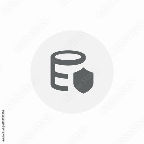 safe data base icon sign vector