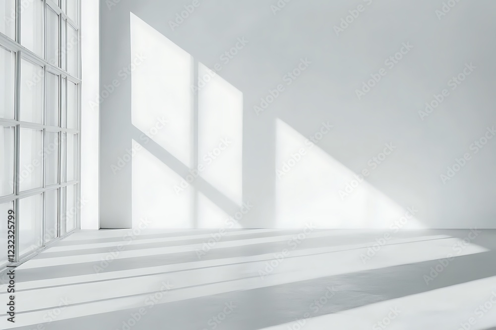 Obraz premium Clean And Minimalist Backdrop With Empty White Office Space Ideal For Professional Stock Photos And Corporate Presentations 