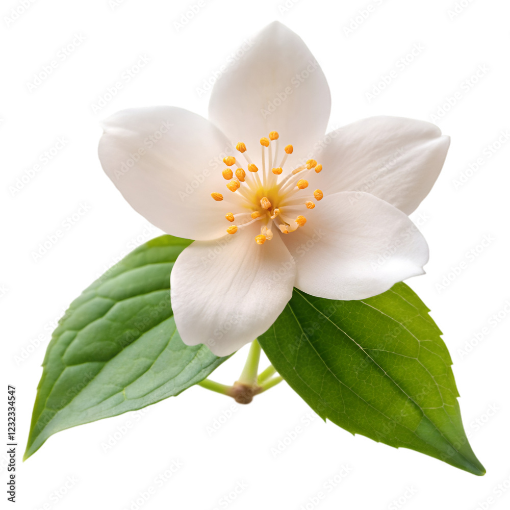Fototapeta premium Jasmine flower isolated on transparent background