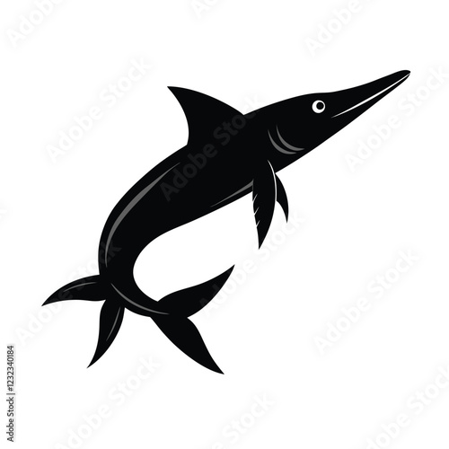 silhouette of a shark vector illustration