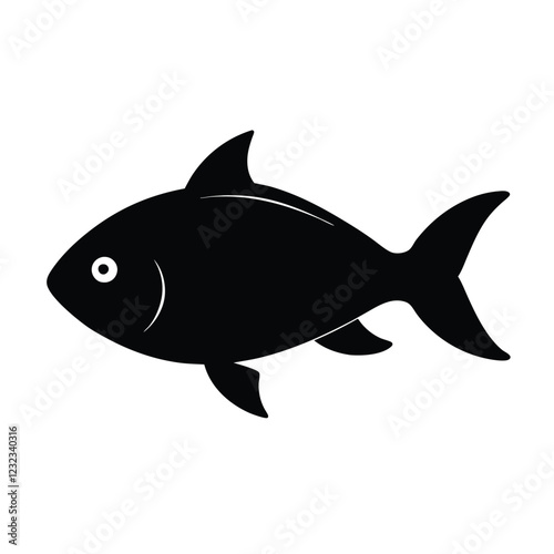 fish isolated on white vector illustration