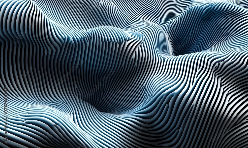 Abstract wave, striped pattern, digital art, dark background, website design Abstract wave, striped pattern, digital art, dark background, website design
