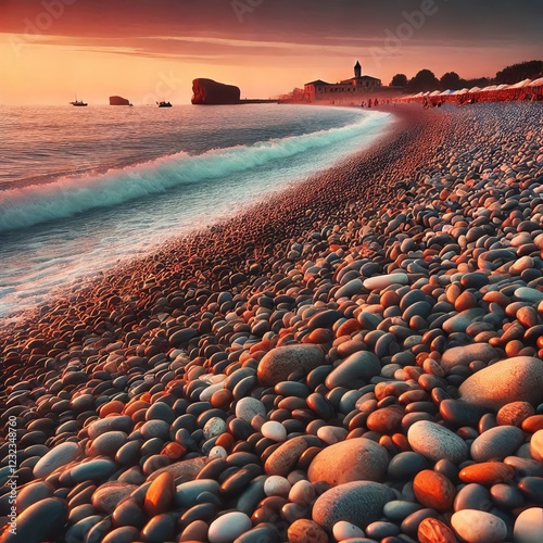 Pebble Beaches Beaches covered in smooth rounded pebbles