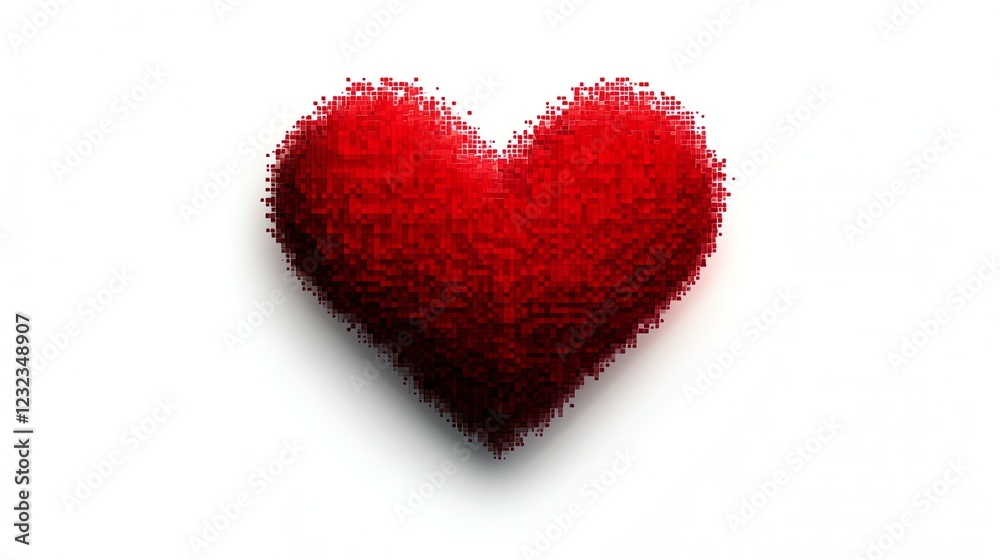 a pixelated red heart, retro gaming love icon, 8bit digital art, nostalgic style, isolated on white background a pixelated red heart, retro gaming love icon, 8bit digital art, nostalgic style, isolated on white background
