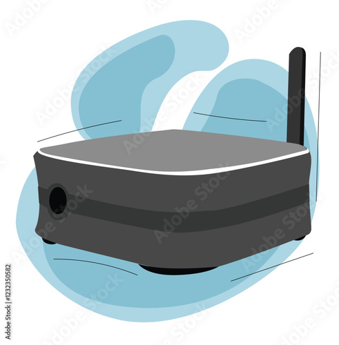 Network Router WiFi Router. Internet service wireless router. 