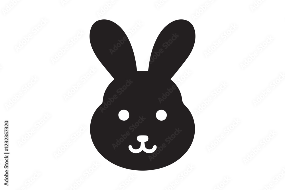 Obraz premium Chocolate Bunny Treat vector, silhouette, illustration