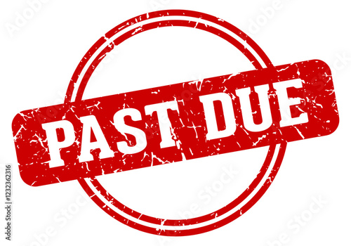 past due stamp