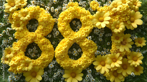 Vibrant Yellow Floral Arran...
