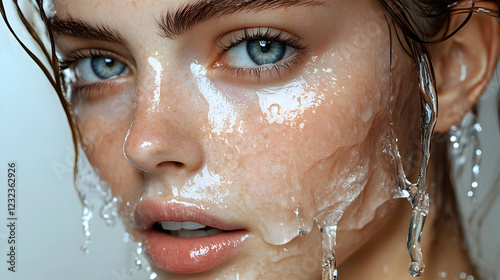 Close-up of Woman's Face wi...