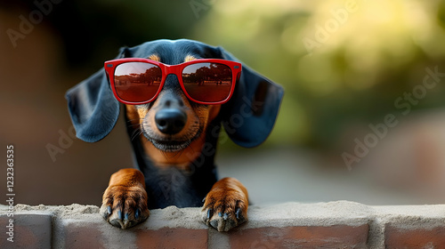 Cool Dachshund Dog Wearing ...