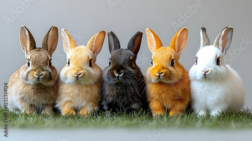 Five Adorable Baby Bunnies ...