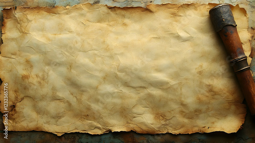 Old Paper Rests on a Colorf...