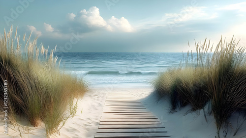 Wooden Path Leads to Tranqu...