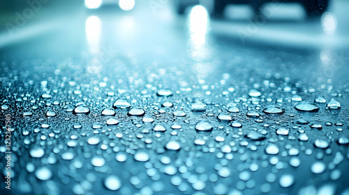 Close-Up of Water Droplets ...