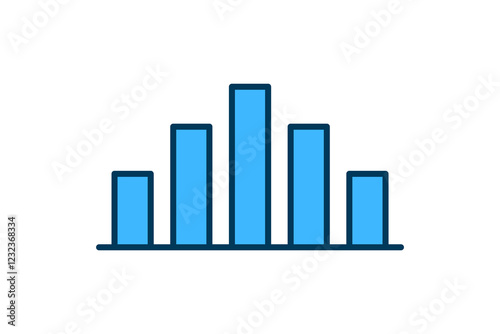 Free Download bar chart icon vector. Icon related to graph and seo . suitable for web site, app, user interfaces, printable etc. flat line icon style. simple vector design editable - GFXLoad