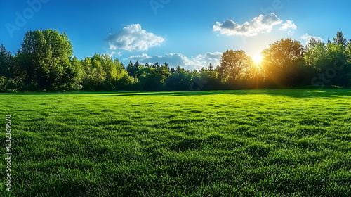 Lush Green Grass Field Meet...