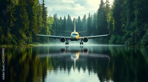 Passenger Airplane Landing ...