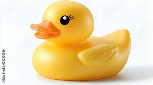 Yellow Rubber Duck Toy Sits...