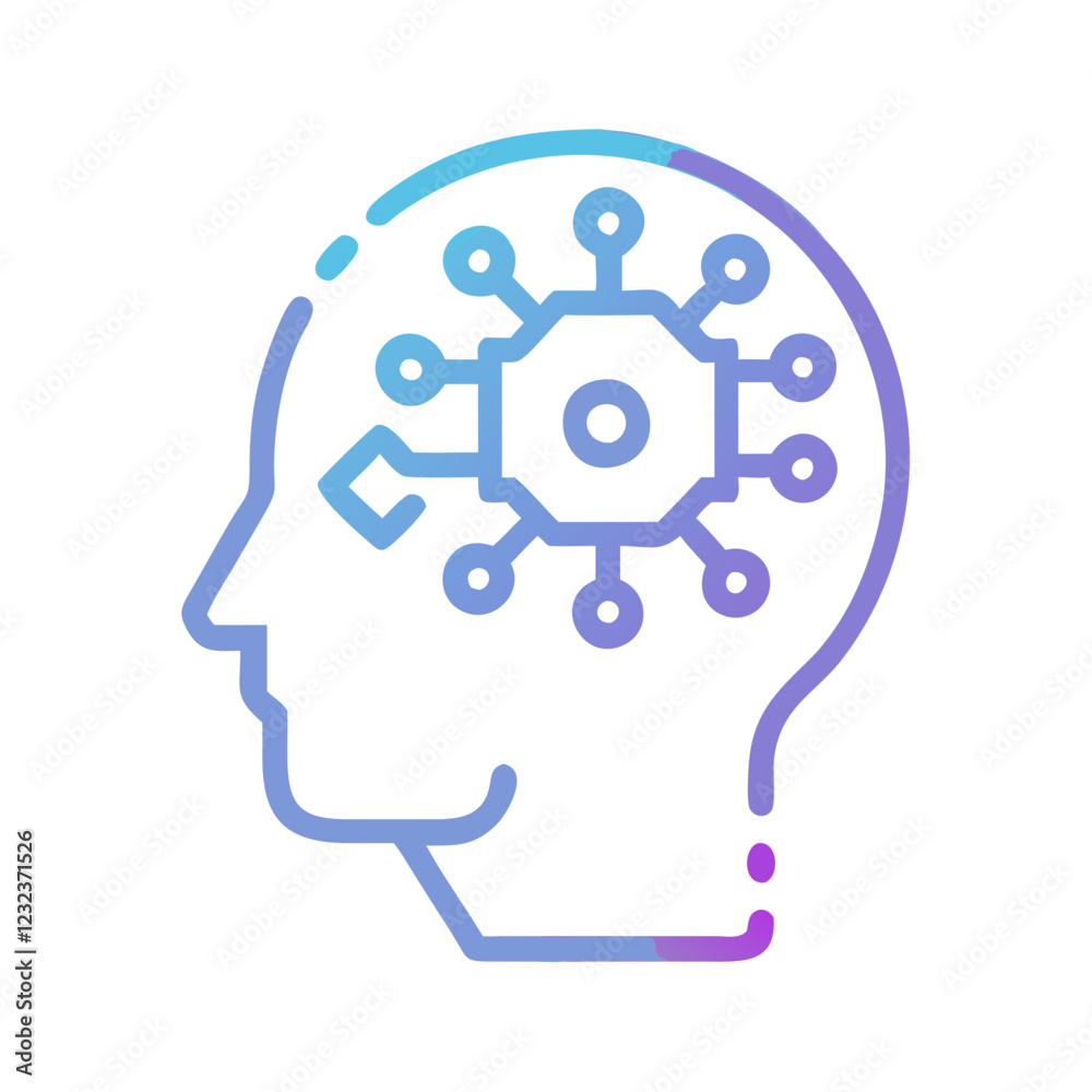 Artificial Intelligence Icon Vector Abstract AI Symbol for Innovation and Data Science Graphics Artificial Intelligence Icon Vector Abstract AI Symbol for Innovation and Data Science Graphics