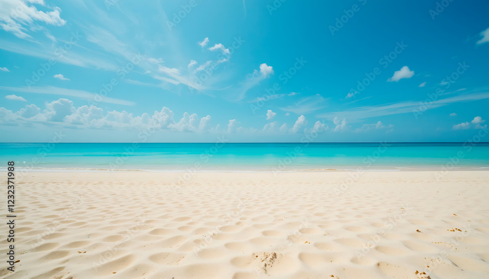 Obraz premium tropical beach with palm tree