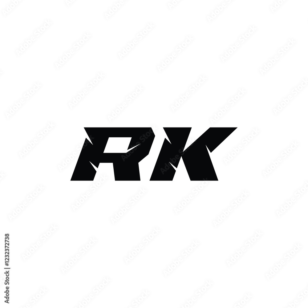 RK monogram logo design letter text name symbol monochrome logotype alphabet character simple logo RK monogram logo design letter text name symbol monochrome logotype alphabet character simple logo