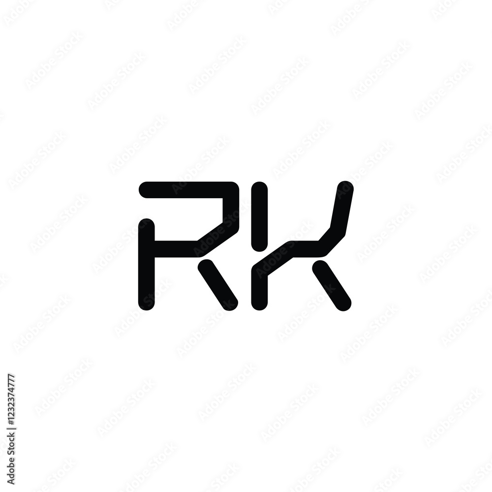 RK monogram logo design letter text name symbol monochrome logotype alphabet character simple logo RK monogram logo design letter text name symbol monochrome logotype alphabet character simple logo