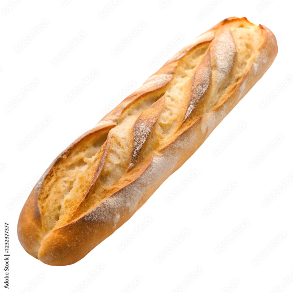 Baguette isolated on transparent background Baguette isolated on transparent background