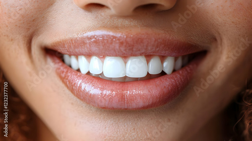 Close-up of a Woman's Smile...