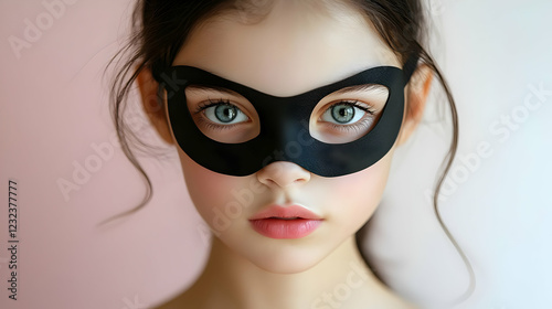 Mysterious Girl Wears a Bla...