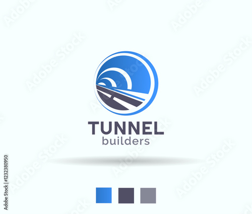 Tunnel builder logo design	