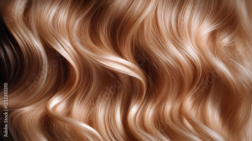 Wavy Blonde Hair Flows Grac...