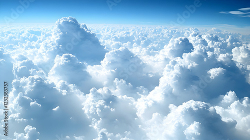 Fluffy White Clouds Fill th...